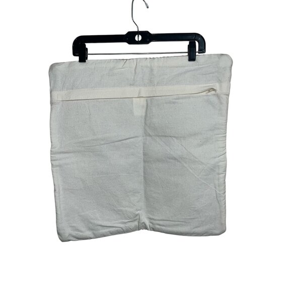 NEW Surya 20”x20” 100% Cotton woven throw Pillow case cover Beige Brown‎ Zip - Picture 3 of 4